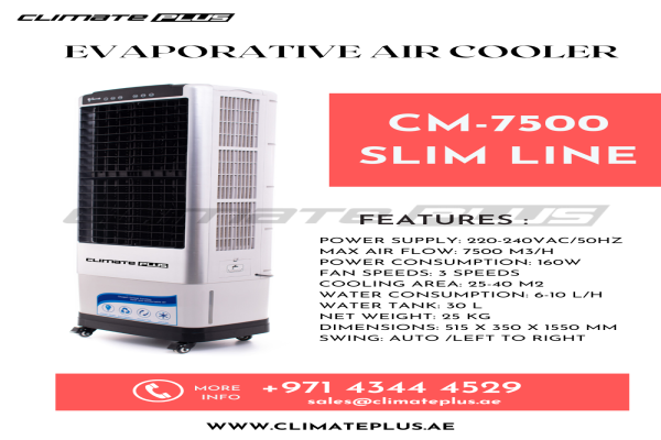 Slim line air cooler for sale