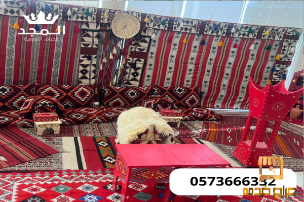 جلسات شعبية استئجار طاولة طعام