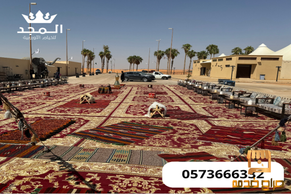 خيام شعبية طاولات للايجار