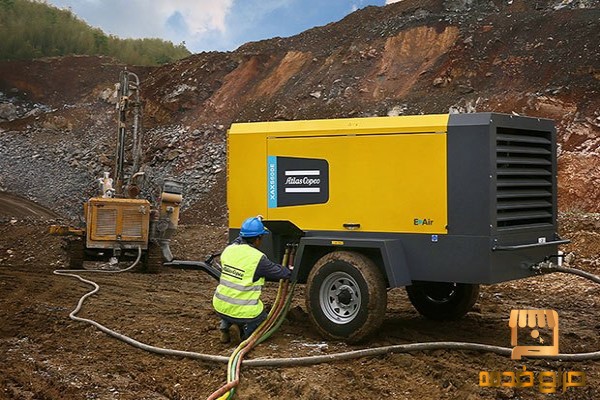 كمبروسر رماله تخشين الخرسانه تنظيف