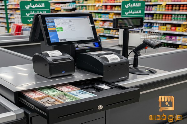 جهاز كاشير للسوبر ماركت