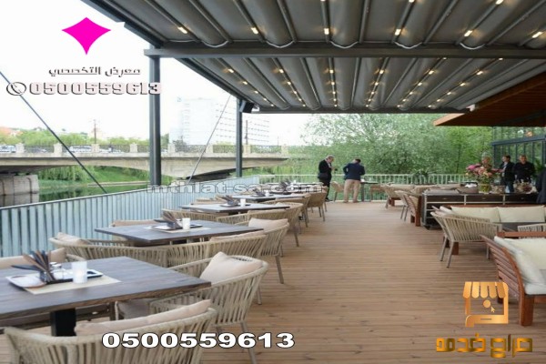 تركيب مظلات كافيهات متحركة كهربائية