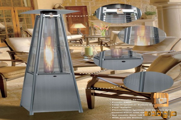 ss pyramid outdoor heater